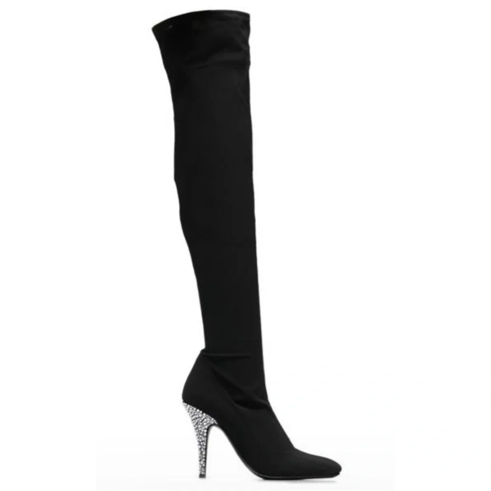 NINA WOMEN'S DECORATED SYNTHETIC SUEDE ROCKLIN OVER THE KNEE BOOTS
